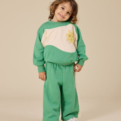 Goldie + Ace BABY Sunshine Piped Panel Sweatshirt - Studio Play