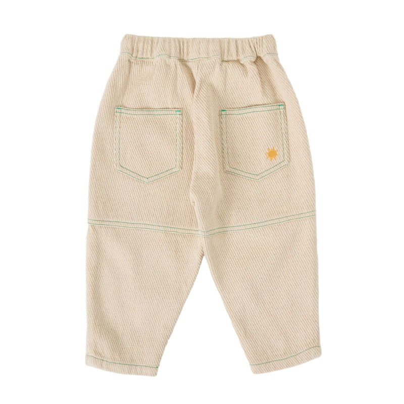 Goldie + Ace Drew Embroidered Pocket Pant Sand - Studio Play
