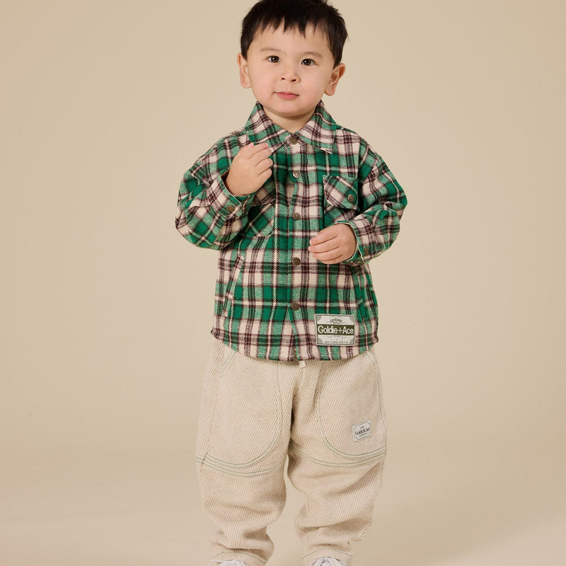 Goldie + Ace Drew Embroidered Pocket Pant Sand - Studio Play