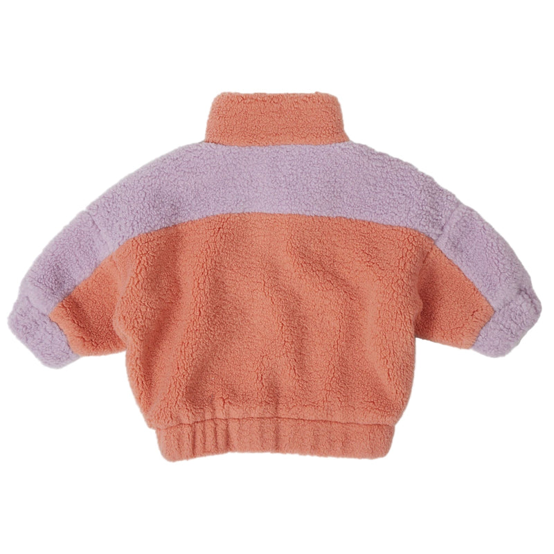 Goldie + Ace Frankie Sherpa Jacket Lilac/Peach/Mint - Studio Play