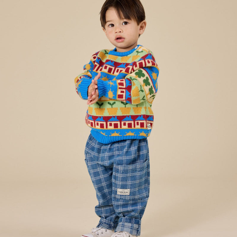 Goldie + Ace Kit Check Pocket Pant - Studio Play