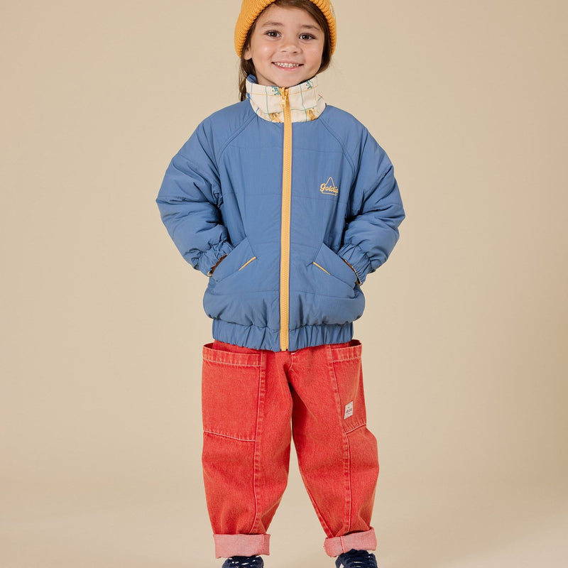 Goldie + Ace Kit Denim Pocket Pant Apple Red