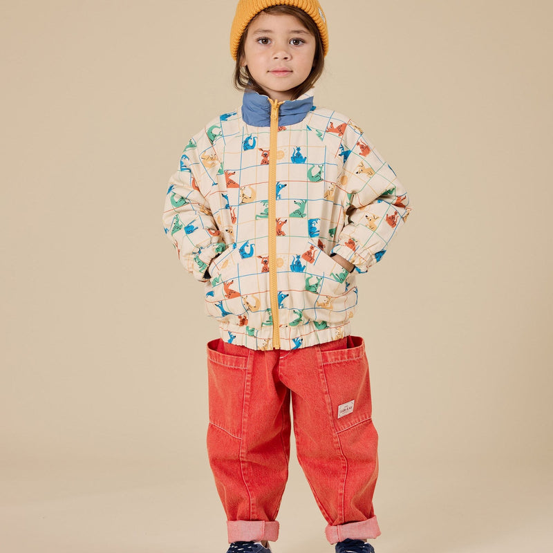 Goldie + Ace Kit Denim Pocket Pant Apple Red