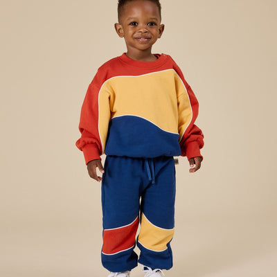 Goldie + Ace Rudy Piped Panel Sweatpants Outback