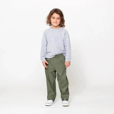 GOSOAKY Hidden Dragon Unlined Rainpants Deep Lichen Green - Studio Play