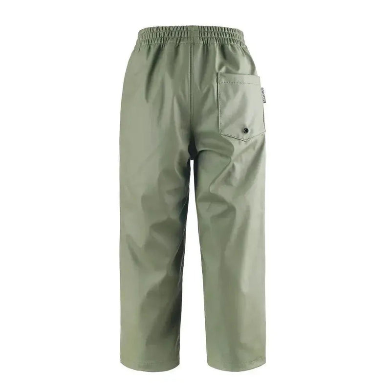 GOSOAKY Hidden Dragon Unlined Rainpants Deep Lichen Green - Studio Play