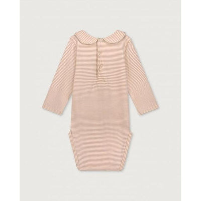 Gray label Baby Collar Onesie Faded Pink/Cream - Studio Play