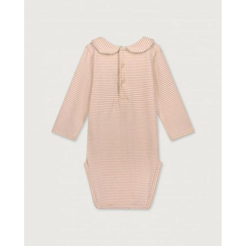 Gray label Baby Collar Onesie Faded Pink/Cream - Studio Play