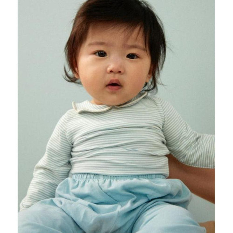 Gray label Baby Collar Onesie Sky/Cream - Studio Play
