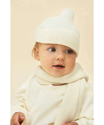 Gray Label Baby Knitted Scarf Cream