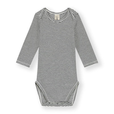 Gray Label Baby L/S Onesie GOTS Pirate Black/Cream