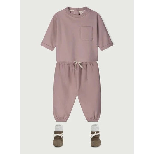Gray Label Baby L/S Pocket Tee Berry - Studio Play