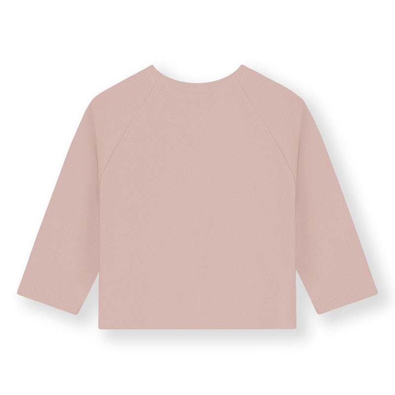 Gray Label Baby Raglan Cardigan GOTS Faded Pink