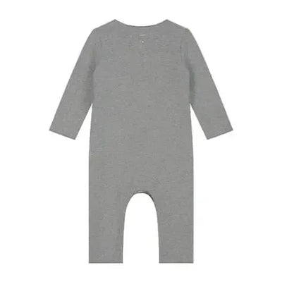 Gray Label Baby Suit with Snaps Grey Melange