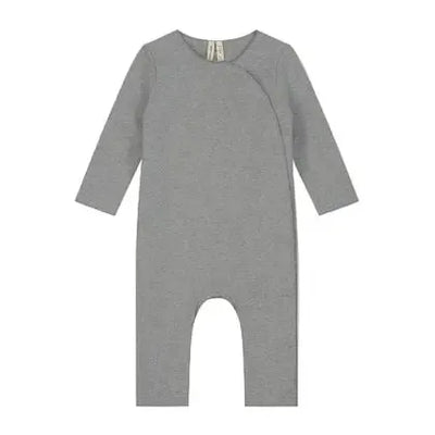 Gray Label Baby Suit with Snaps Grey Melange