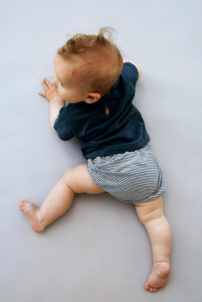 Gray Label Baby Top Blue Grey