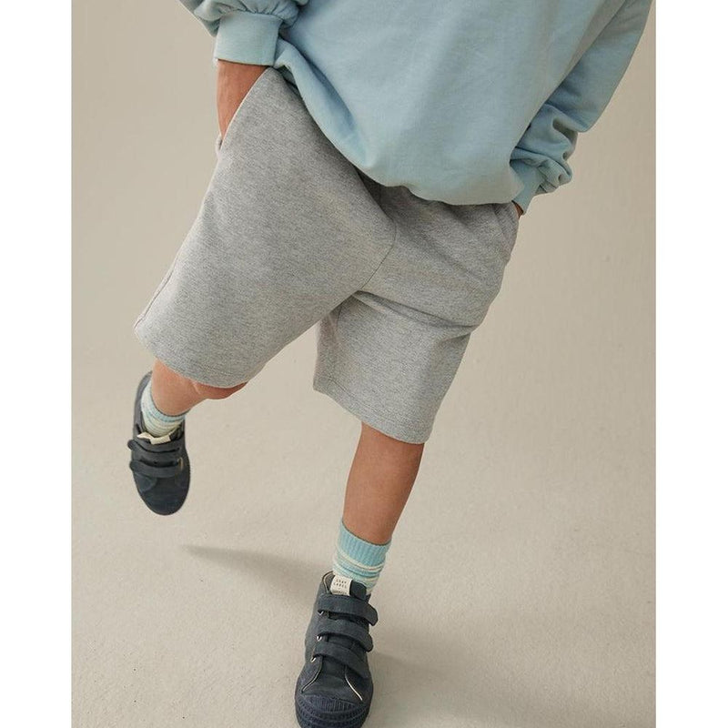 Gray Label Long Ribbed Socks GOTS Sky/Cream - Studio Play