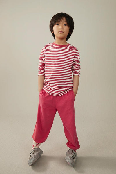 Gray Label Pull-On Jersey Trousers Cherry
