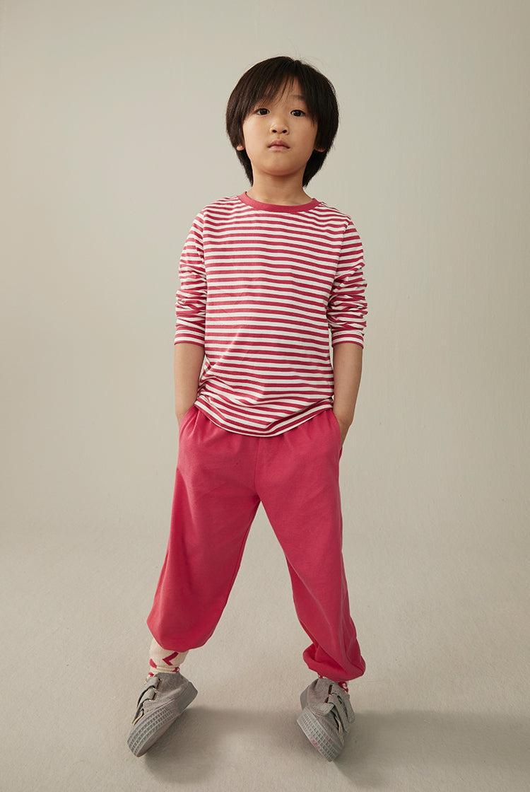 Gray Label Pull-On Jersey Trousers Cherry