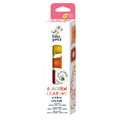 Haku Yoka 6 Acorn Crayons Warm Color
