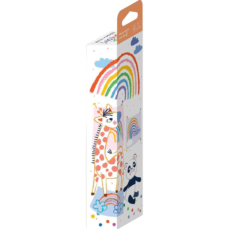 Haku Yoka 6 Cube Crayons Rainbow Color