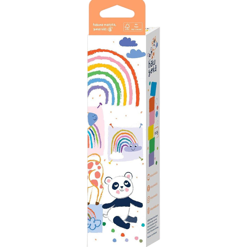 Haku Yoka 6 Cube Crayons Rainbow Color