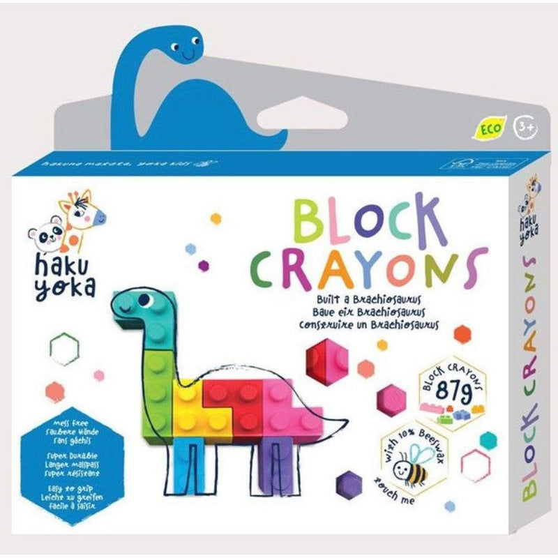 Haku Yoka Block Crayons Brachiosaurus