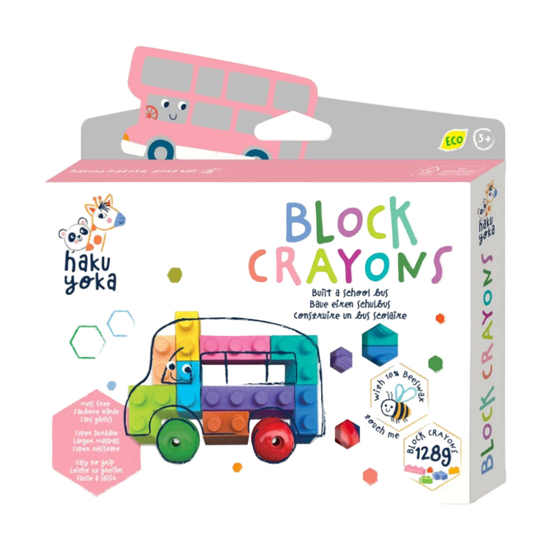 Haku Yoka Block Crayons Bus