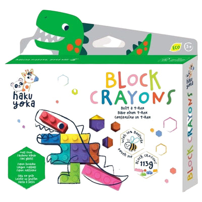 Haku Yoka Block Crayons T-rex