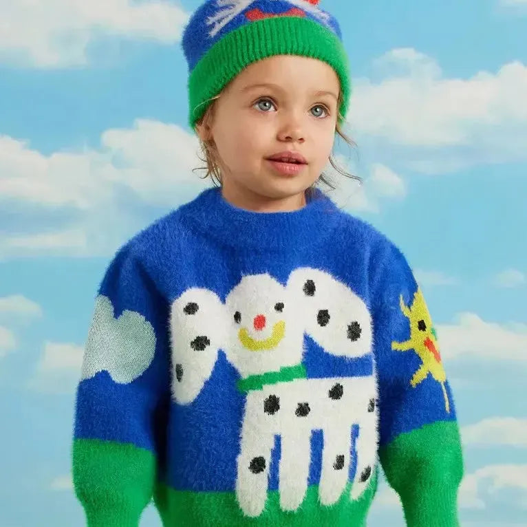 Halcyon Nights Baby Puppy Park Knit Jumper