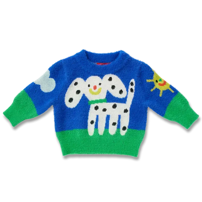 Halcyon Nights Baby Puppy Park Knit Jumper