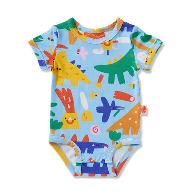 Halcyon Nights Baby Short Sleeve Bodysuit Dino Days - Studio Play