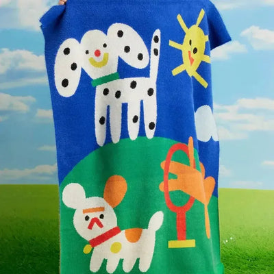 Halcyon Nights Puppy Park Baby Blanket
