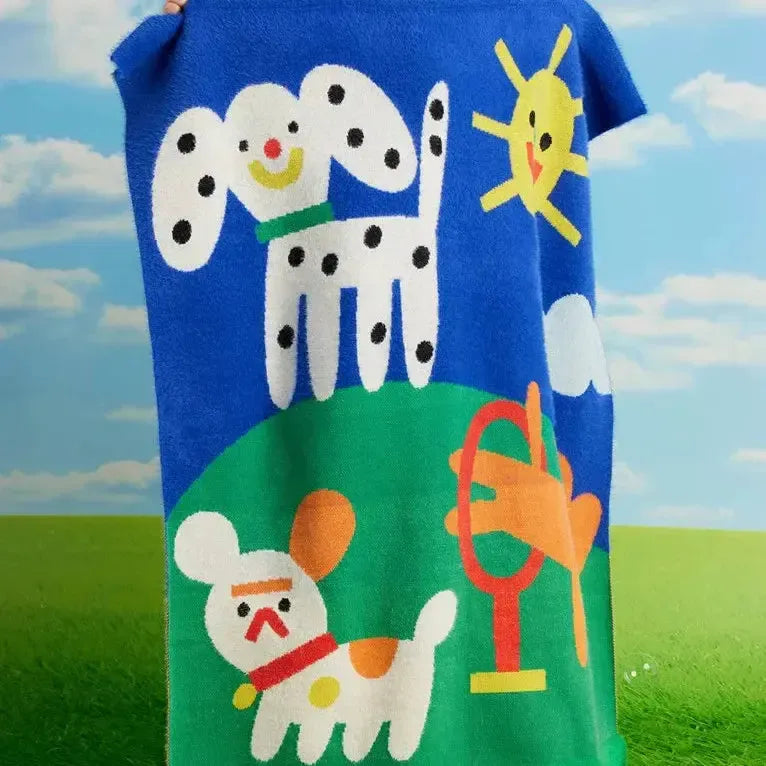 Halcyon Nights Puppy Park Baby Blanket