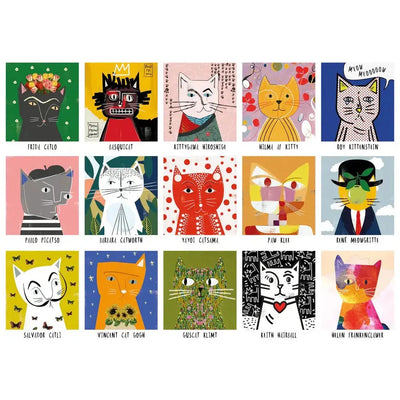 happily puzzles Art Cats