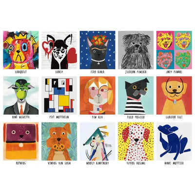 happily puzzles Art Dogs