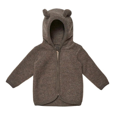 HUTTELiHUT Jacket Ears Wool Fleece Brown Melange - Studio Play