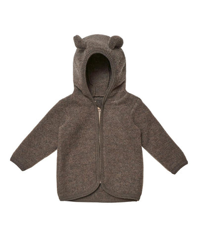 HUTTELiHUT Jacket Ears Wool Fleece Brown Melange