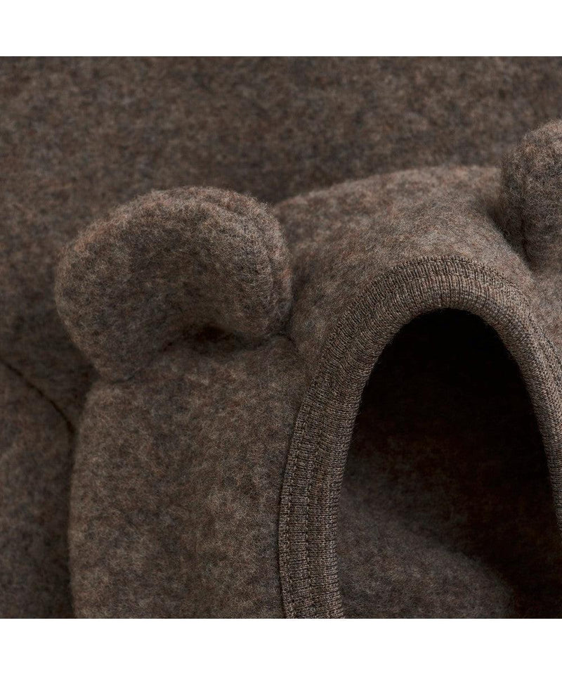 HUTTELiHUT Jacket Ears Wool Fleece Brown Melange