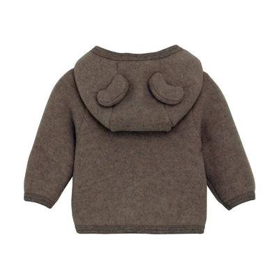 HUTTELiHUT Jacket Ears Wool Fleece Brown Melange - Studio Play