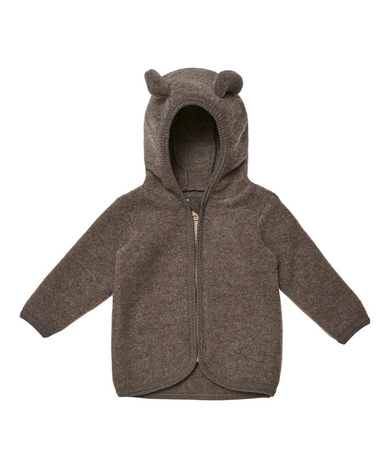 HUTTELiHUT Jacket Ears Wool Fleece Brown Melange