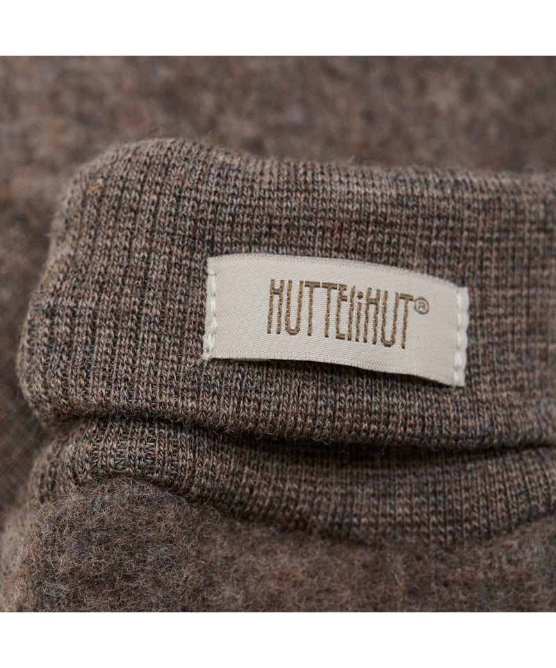 HUTTELiHUT Mittens Wool Fleece 2-layers Brown Melange