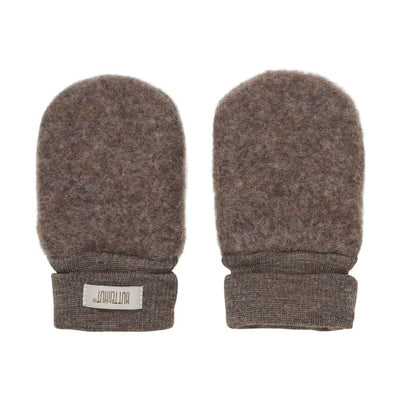 HUTTELiHUT Mittens Wool Fleece 2 - layers Brown Melange - Studio Play