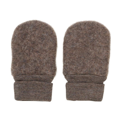 HUTTELiHUT Mittens Wool Fleece 2 - layers Brown Melange - Studio Play