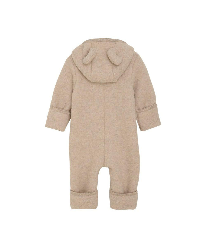 HUTTELiHUT Pram Suit Ears Wool Fleece Camel Melange