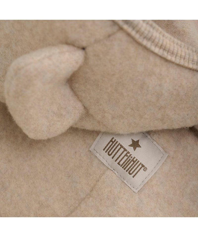 HUTTELiHUT Pram Suit Ears Wool Fleece Camel Melange