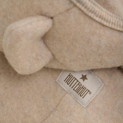 HUTTELiHUT Pram Suit Ears Wool Fleece Camel Melange - Studio Play