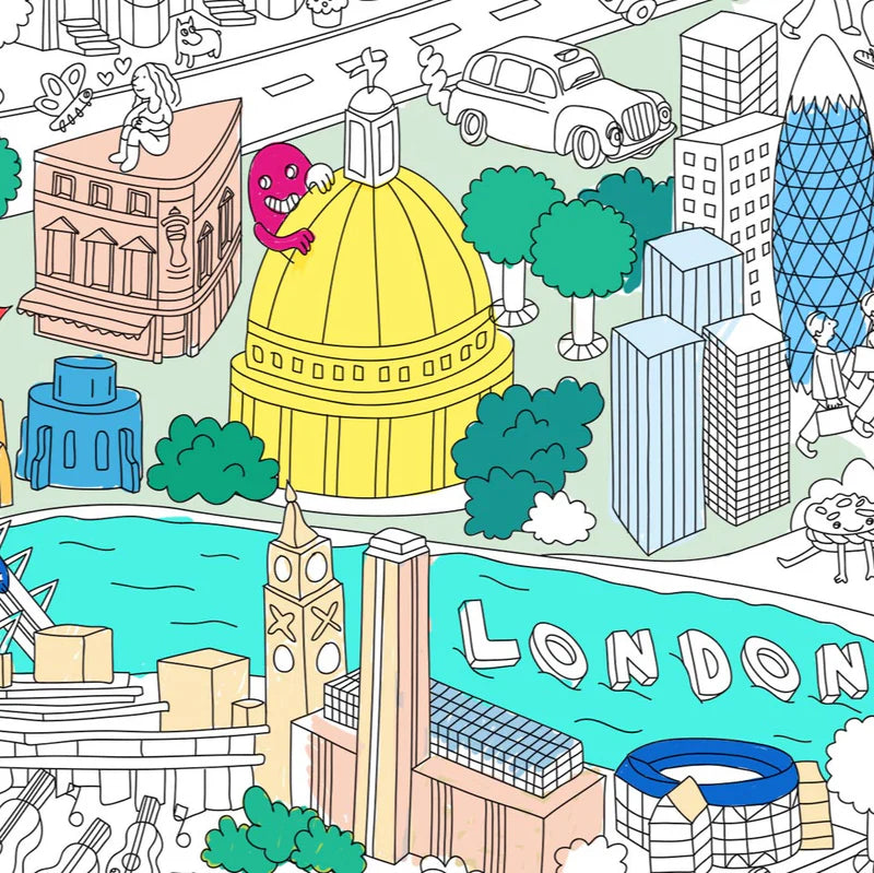 OMY XL Kleurposter London