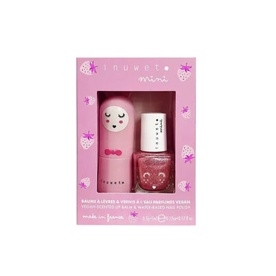 Inuwet Duo Lip Balm Nailpolish Pink - Studio Play