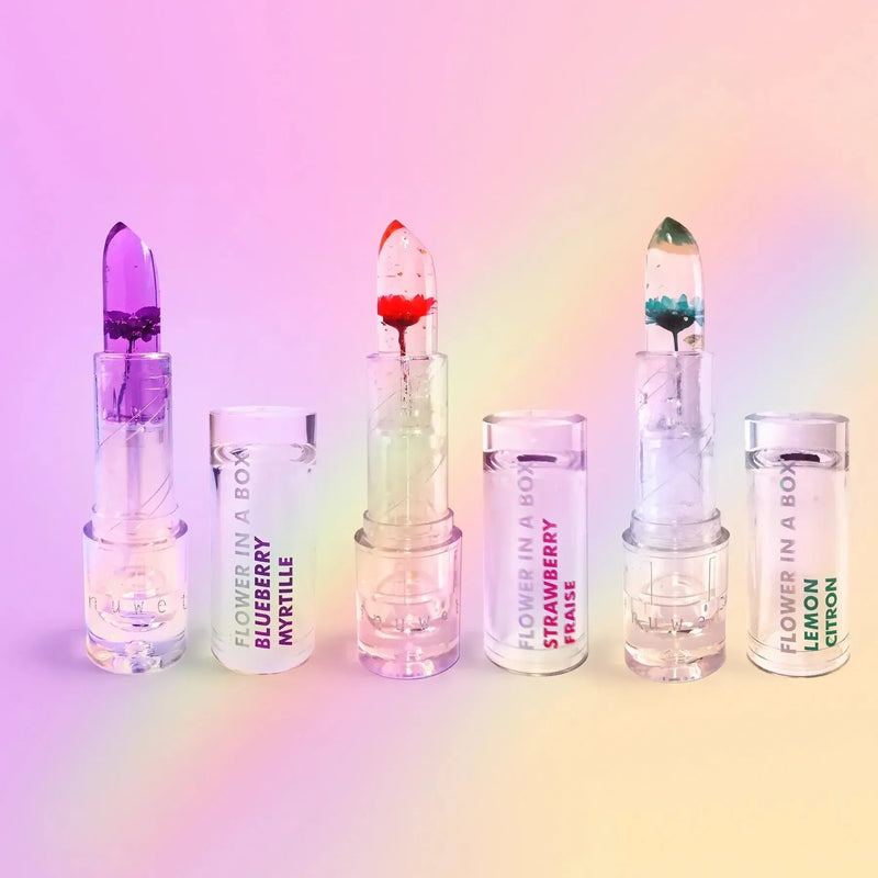 Inuwet Lip Balm Flower In Box Blueberry